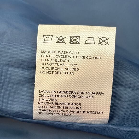 Weatherproof Weathercast Denim Blue Nautical Anorak Jacket Hooded Womens Size XL - Picture 10 of 12